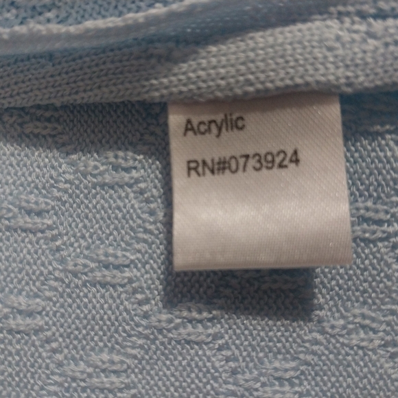 MING WANG Women's Blazer Suit Size XL Elegant with Blue Pattern Black Trim - Picture 11 of 12